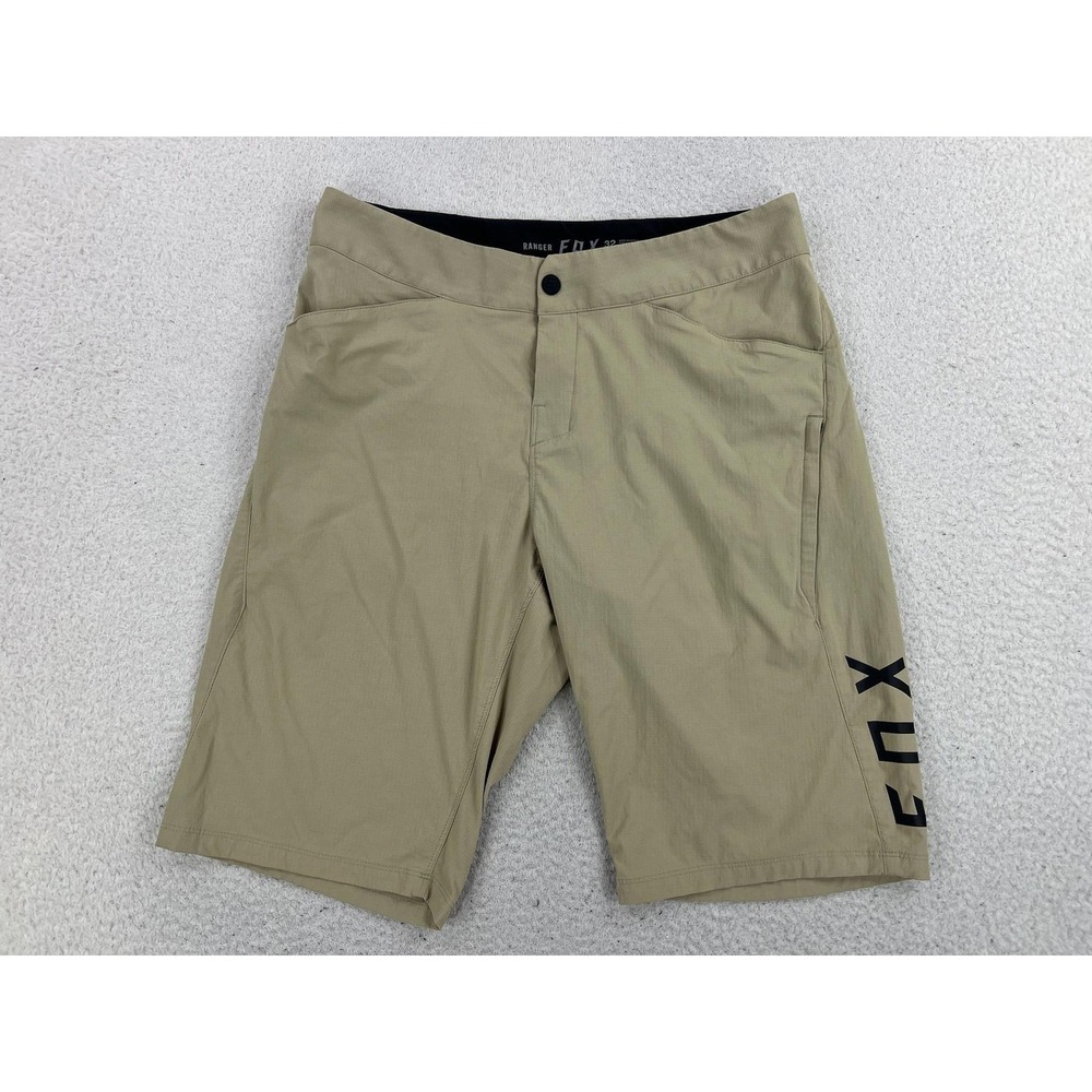 Fox Ranger MTB Shorts Mens 32 Beige Lightweight Stretch MTB Cycling Trail
